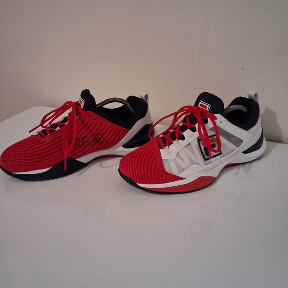 Fila Speedserve Energized Men’s Tennis Shoes – Size 9.5 – Red/White/Blue - Picture 1 of 11